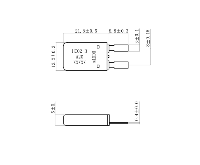 HC02-B童车电机保护器尺寸图