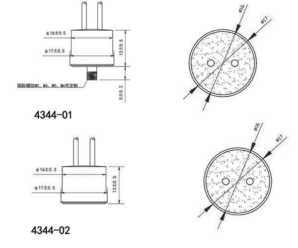 HCET-4344恒温器尺寸图