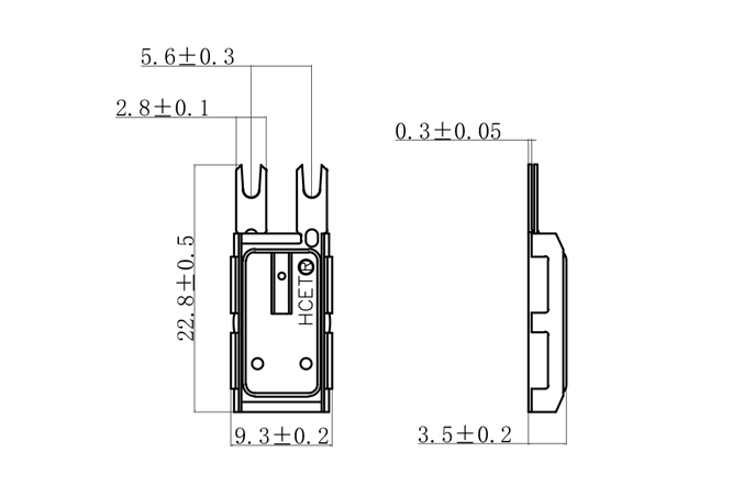 HC01座椅电机热保护器尺寸图