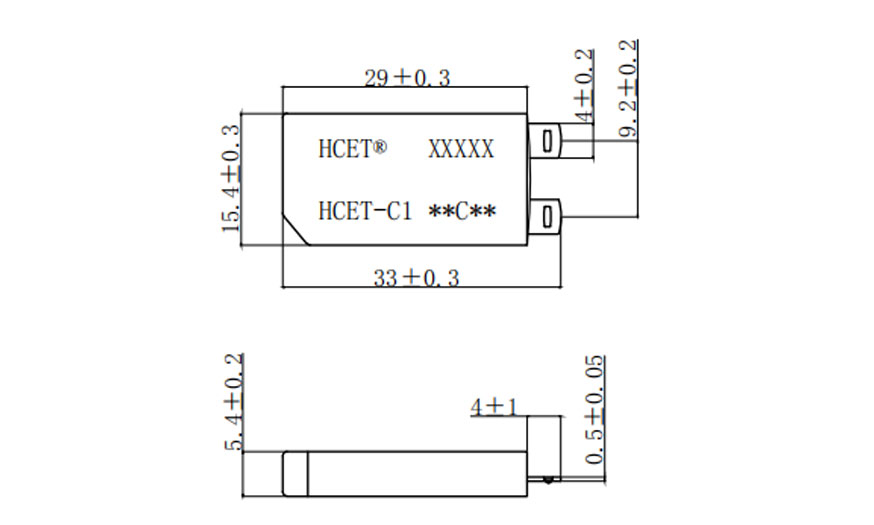 HCET-C1温控开关尺寸图
