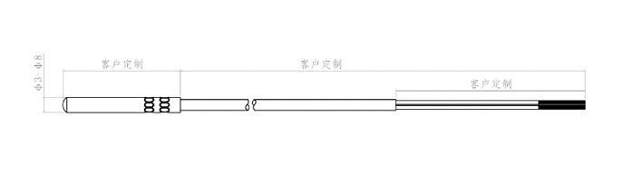 PT100 PT1000传感器尺寸图